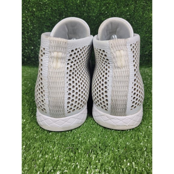 Nobull Dust Mid Top Lace Up White Leather Crossfit Sneakers Men Size 10.5 - Picture 7 of 14